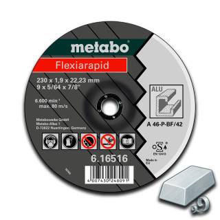 Metabo Абразивні відрізні диски для алюмінію