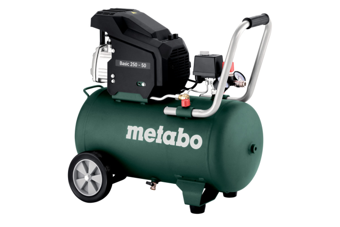 Купити Компресор Metabo Basic 250-50 (601524000). Офіційний магазин Metabo, фірмова гарантія з доставкою по Украіні