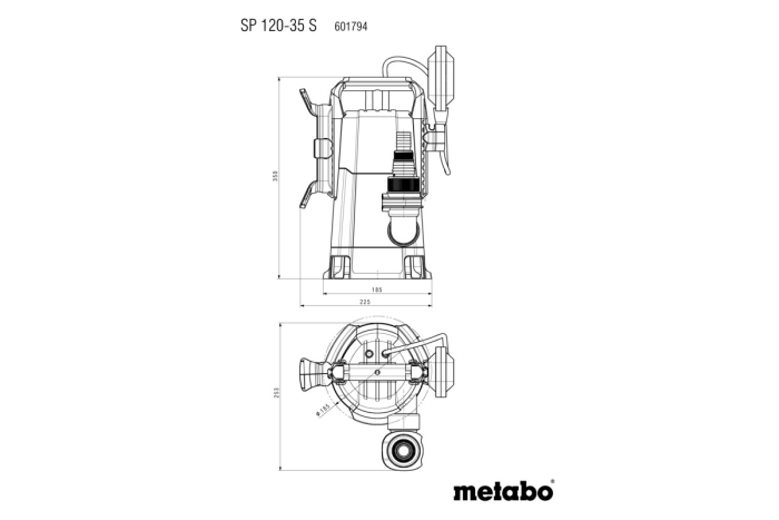 Купить Погружной насос для грязной воды Metabo SP 120-35 S (601794000). Официальный магазин Metabo, фирменная гарантия с доставкой по Украине.