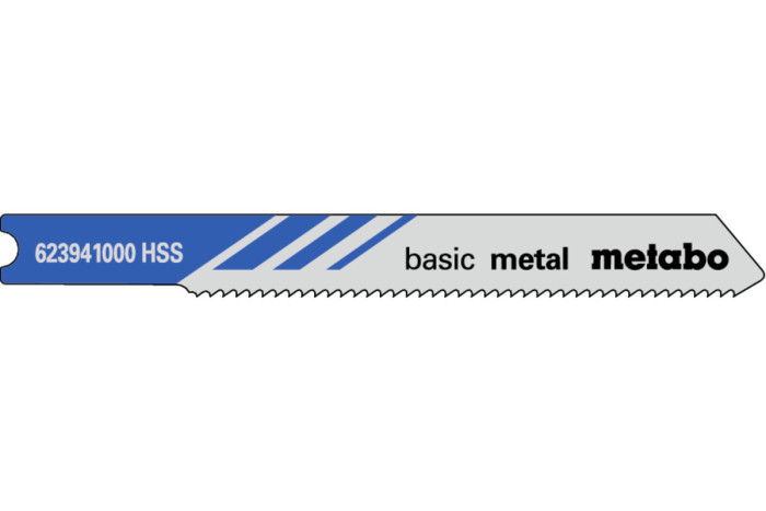 Купити 5 пилкових U-подібних полотен для лобзиків Metabo «Basic Metal», 52/1,2 мм (623941000). Офіційний магазин Metabo, фірмова гарантія з доставкою по Украіні