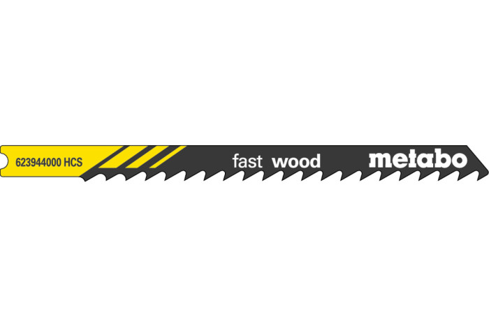 Купить 5 U-подобных пилок для лобзиков Metabo «Fast Wood», 82/4,0 мм (623944000). Официальный магазин Metabo, фирменная гарантия с доставкой по Украине.