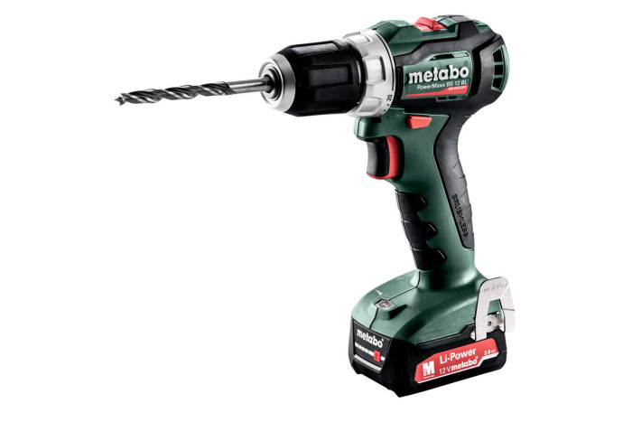 Купить Аккумуляторная дрель-шуруповерт Metabo PowerMaxx BS 12 BL (601038500). Официальный магазин Metabo, фирменная гарантия с доставкой по Украине.