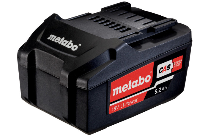Купити Акумуляторний блок Metabo 18 В, 5,2 А·Г, Li-Power (625592000). Офіційний магазин Metabo, фірмова гарантія з доставкою по Украіні