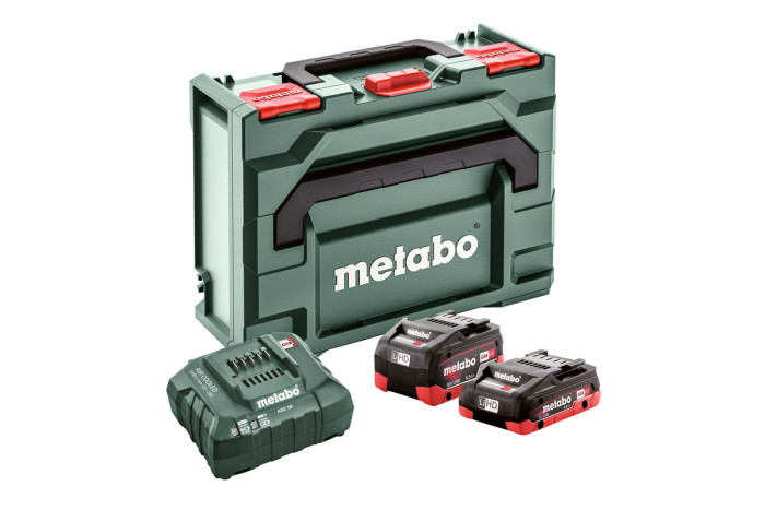 Купити Набір акумуляторів Metabo 18В 4,0А·год + 5,5А·год + зарядний пристрій ASC 55 + кейс Metaloc (685136000). Офіційний магазин Metabo, фірмова гарантія з доставкою по Украіні