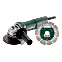 Кутова шліфувальна машина (болгарка) Metabo W 750-125 Set (603605920)