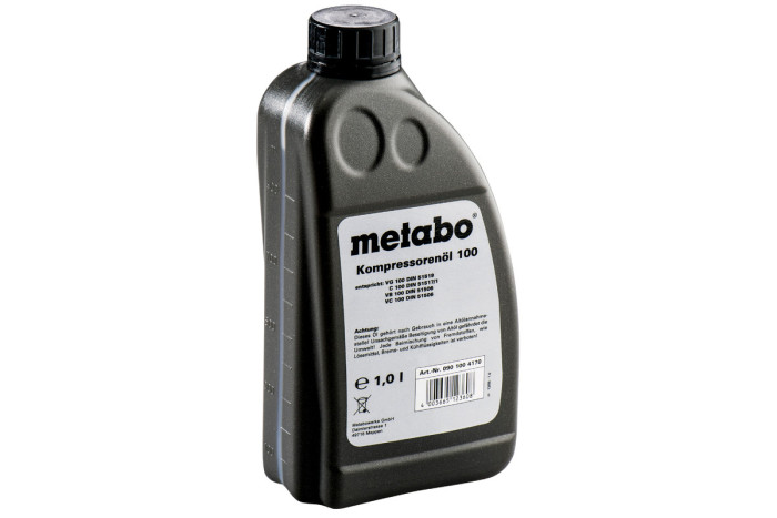 Купить Масло для поршневых компрессоров Metabo 1 л (0901004170). Официальный магазин Metabo, фирменная гарантия с доставкой по Украине.
