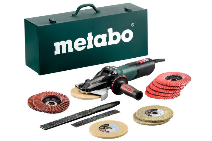Купить Угловая шлифовальная машина (болгарка) Metabo WEVF 10-125 Quick Inox Set (613080500). Официальный магазин Metabo, фирменная гарантия с доставкой по Украине.