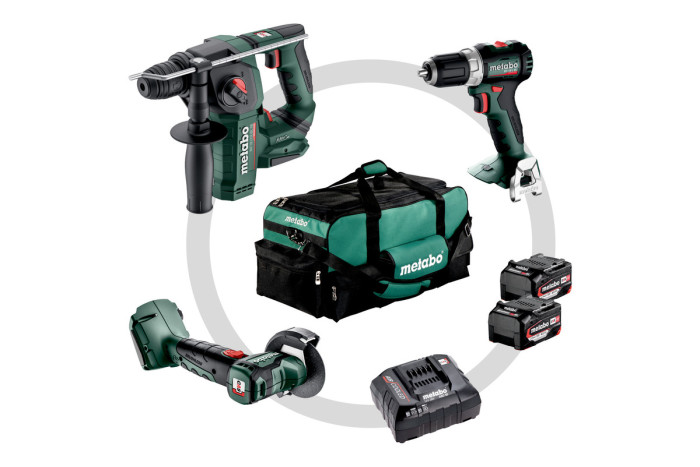 Купити Акумуляторний інструмент в комплекті Metabo Combo Set 3.1.1 18 В (685235000). Офіційний магазин Metabo, фірмова гарантія з доставкою по Украіні