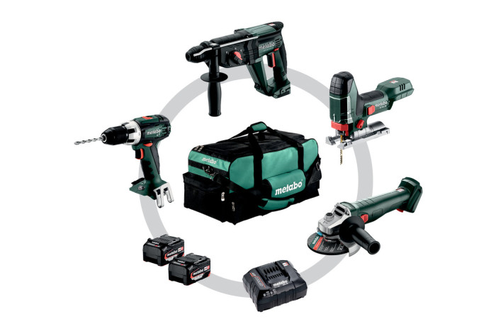 Купити Акумуляторний інструмент в комплекті Metabo Combo Set 4.1.4 18 В (685232000). Офіційний магазин Metabo, фірмова гарантія з доставкою по Украіні
