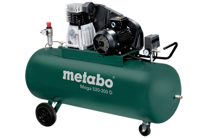 Купить Компрессор Metabo Mega 520-200 D (601541000). Официальный магазин Metabo, фирменная гарантия с доставкой по Украине.
