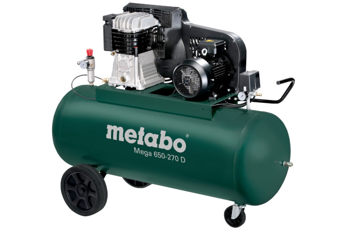 Купить Компрессор Metabo Mega 650-270 D (601543000). Официальный магазин Metabo, фирменная гарантия с доставкой по Украине.