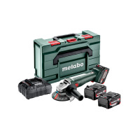 Акумуляторна кутова шліфувальна машина (болгарка) Metabo W 18 L 9-125 Quick Set (602249960)