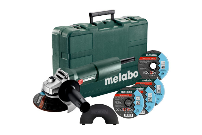 Купить Угловая шлифмашина (болгарка) Metabo W 750-125 Set (603605680). Официальный магазин Metabo, фирменная гарантия с доставкой по Украине.