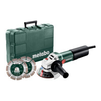 Кутова шліфувальна машина (болгарка) Metabo WEQ 1400-125 Set (600347510)