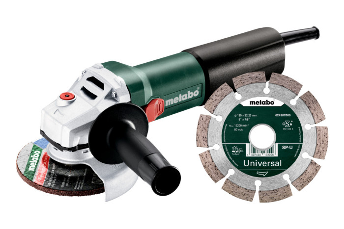 Купить Угловая шлифмашина (болгарка) Metabo WQ 1100-125 Set (610035920). Официальный магазин Metabo, фирменная гарантия с доставкой по Украине.